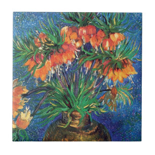 Azulejo De Cerâmica Vincent Van Gogh - Fritilárias num Vaso de Cobre