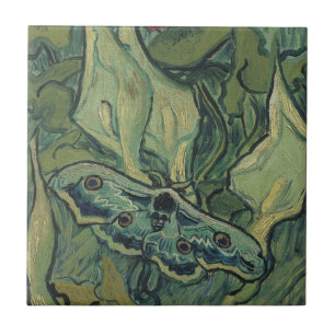 Azulejo De Cerâmica Vincent van Gogh - Grande Mariposa Noturna