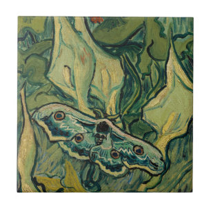 Azulejo De Cerâmica Vincent van Gogh - Grande Mariposa Pavão
