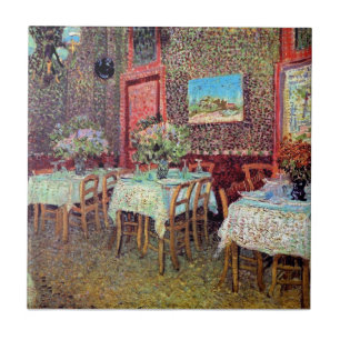 Azulejo De Cerâmica Vincent Van Gogh - Interior De Um Restaurante