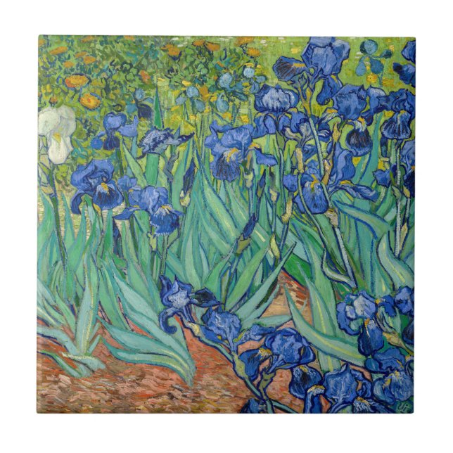 Azulejo De Cerâmica Vincent Van Gogh - Íris (Frente)