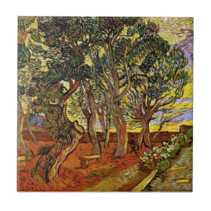 Azulejo De Cerâmica Vincent Van Gogh - Jardim Do Hospital Paul Santo