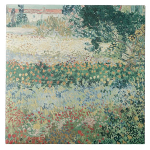 Azulejo De Cerâmica Vincent van Gogh Jardim em Bloom, Arles, 1888
