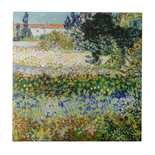 Azulejo De Cerâmica Vincent van Gogh - Jardim Florido