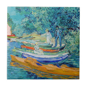 Azulejo De Cerâmica Vincent van Gogh - Margem do Oise em Auvers
