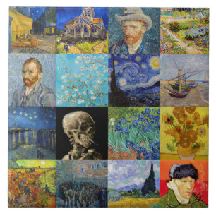 Azulejo De Cerâmica Vincent van Gogh - Masterworks Mosaic Patchwork