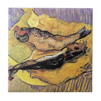 Azulejo De Cerâmica Vincent Van Gogh - Natureza Morta Bloaters Arte Fi