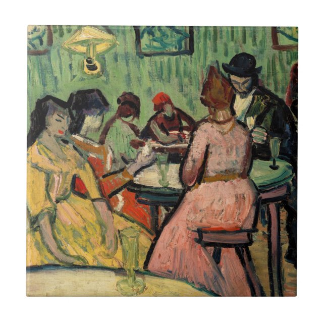 Azulejo De Cerâmica Vincent van Gogh - O Brothel (Frente)