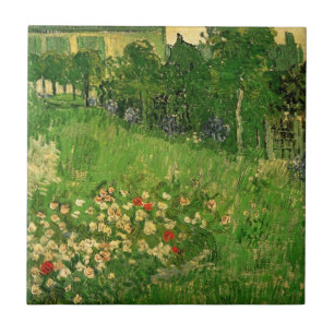 Azulejo De Cerâmica Vincent van Gogh - O Jardim de Daubigny