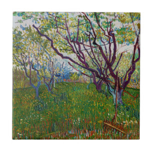Azulejo De Cerâmica Vincent van Gogh - O Pomar Florido