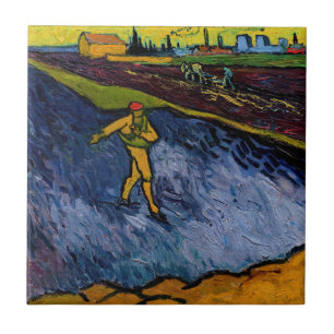 Azulejo De Cerâmica Vincent van Gogh - O Semeador: Arredores de Arles