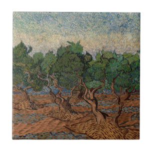 Azulejo De Cerâmica Vincent van Gogh - Olive Grove