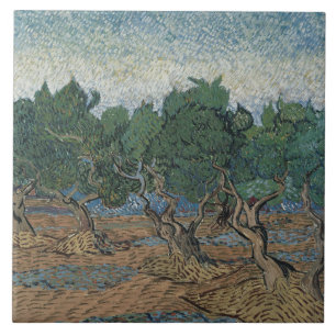 Azulejo De Cerâmica Vincent van Gogh - Olive Grove