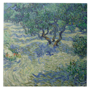 Azulejo De Cerâmica Vincent van Gogh - Olive Orchard
