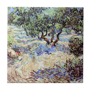 Azulejo De Cerâmica Vincent Van Gogh - Pomar de Oliveiras Arte Fino