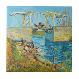 Azulejo De Cerâmica Vincent van Gogh - Ponte Langlois em Arles #1