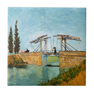 Azulejo De Cerâmica Vincent van Gogh - Ponte Langlois em Arles #3