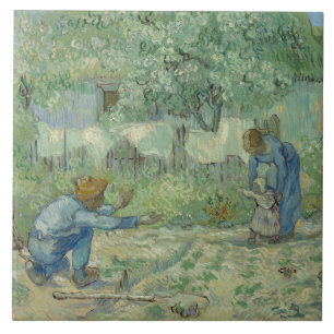 Azulejo De Cerâmica Vincent van Gogh - Primeiros passos, depois do Mil