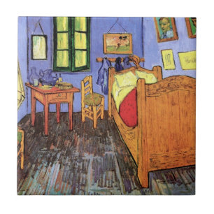 Azulejo De Cerâmica Vincent Van Gogh - Quarto em Arles Arte Fino