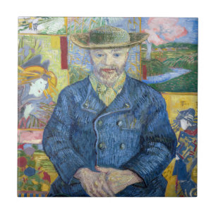 Azulejo De Cerâmica Vincent van Gogh - Retrato de Pere Tanguy