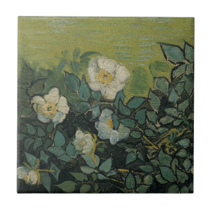 Azulejo De Cerâmica Vincent van Gogh - Rosas selvagens