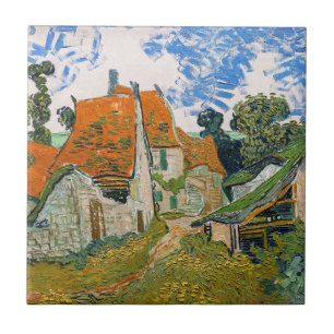 Azulejo De Cerâmica Vincent van Gogh - Rua em Auvers-sur-Oise