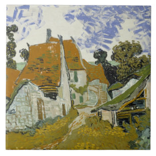 Azulejo De Cerâmica Vincent van Gogh - rua no Auvers-sur-Oise