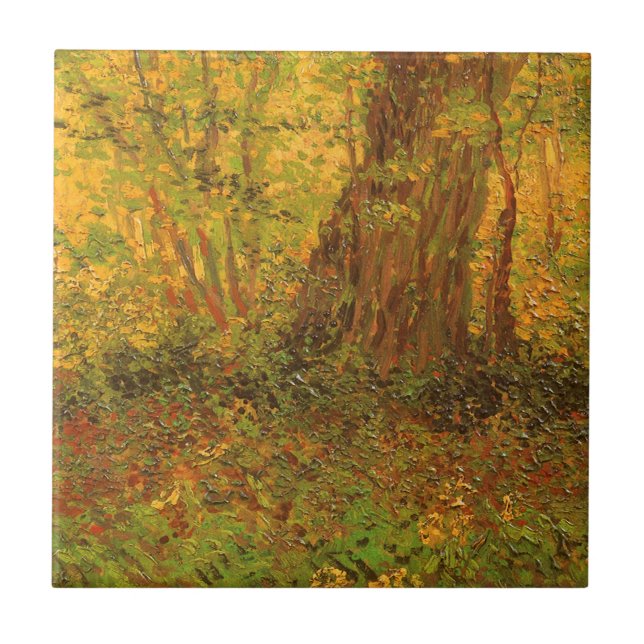 Azulejo De Cerâmica Vincent van Gogh - Sub-bosque (Frente)