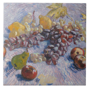 Azulejo De Cerâmica Vincent van Gogh - Uvas, Limões, Peras,