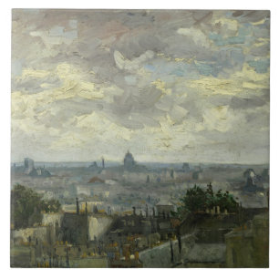 Azulejo De Cerâmica Vincent van Gogh - Vista de Paris