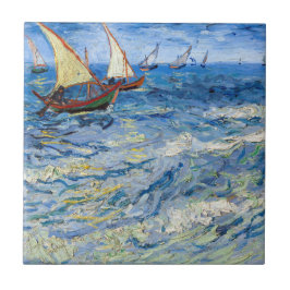 Azulejo De Cerâmica Vincent van Gogh - Vista marinha em Saintes-Maries