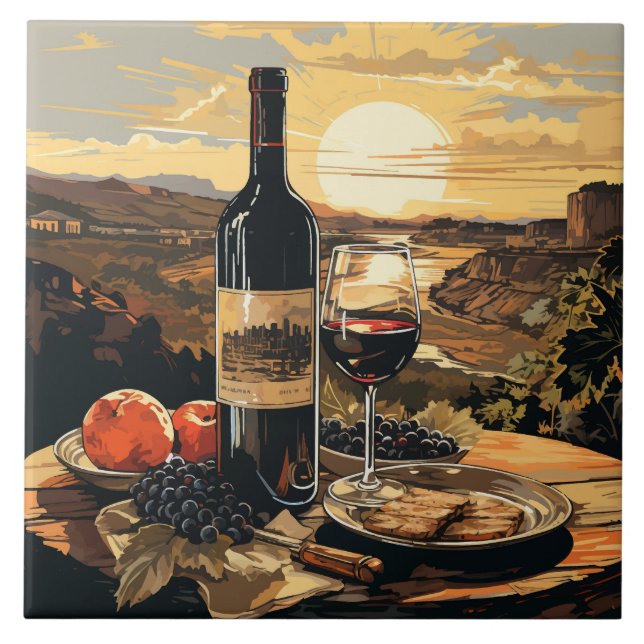 Azulejo De Cerâmica Vinho do Vinho (Frente)