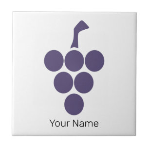 Azulejo De Cerâmica Vinho Ou Vinho Para Uvas E Uvas Sommelier