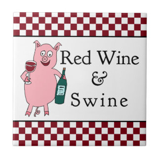 Azulejo De Cerâmica Vinho tinto & suínos