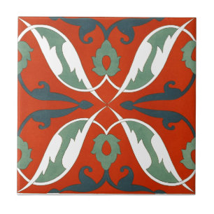 Azulejo De Cerâmica Vintage 1884 Personalização de Arâmica Ornamental