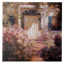 Azulejo De Cerâmica Vintage Abbott Fuller Grave Doorway and Garden