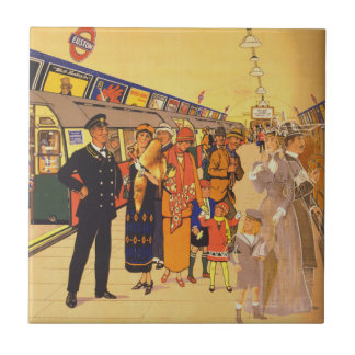 Azulejo De Cerâmica Vintage Advertising Poster Para Londres Undergroun