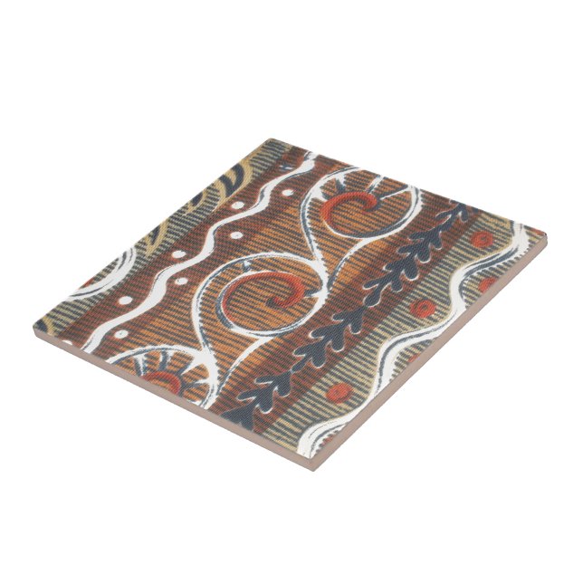 Azulejo De Cerâmica Vintage African Motif Art Impressão (Lateral)