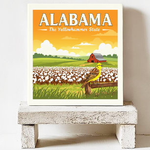 Azulejo De Cerâmica Vintage Alabama