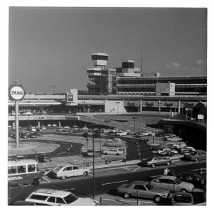 Azulejo De Cerâmica Vintage Alemanha Berlim Aeroporto de Tegel
