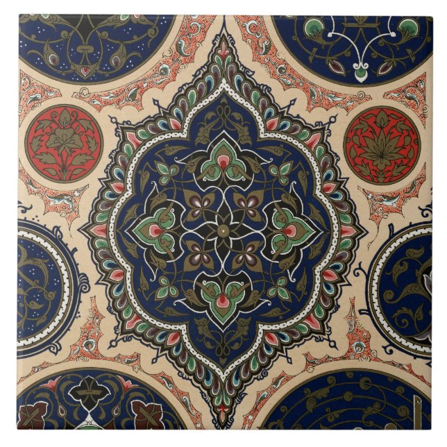 Azulejo De Cerâmica Vintage Arabian Pattern (Frente)
