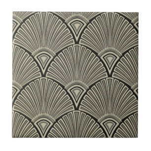 Azulejo De Cerâmica vintage,art nouveau,beige,cinza,arte deco, francês