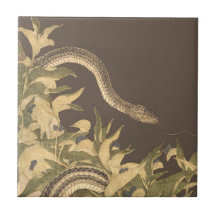 Azulejo De Cerâmica Vintage Brown Cobra