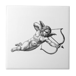 Azulejo De Cerâmica Vintage Cherub Angel Cupid Love