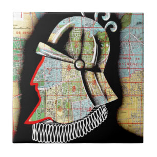 Azulejo De Cerâmica Vintage Chile Santiago Viagem