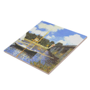Azulejo De Cerâmica Vintage Claude Monet Ponte Argenteuil