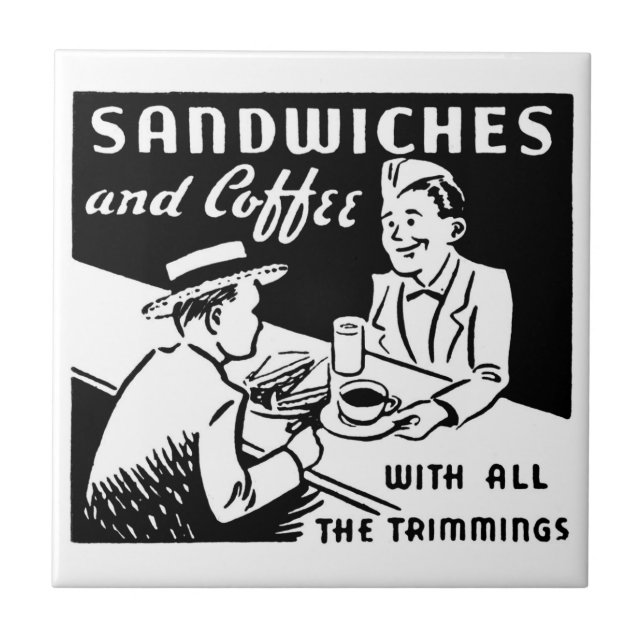 Azulejo De Cerâmica Vintage Coffee Compra Kitchen (Frente)