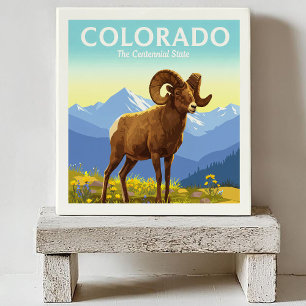 Azulejo De Cerâmica Vintage Colorado