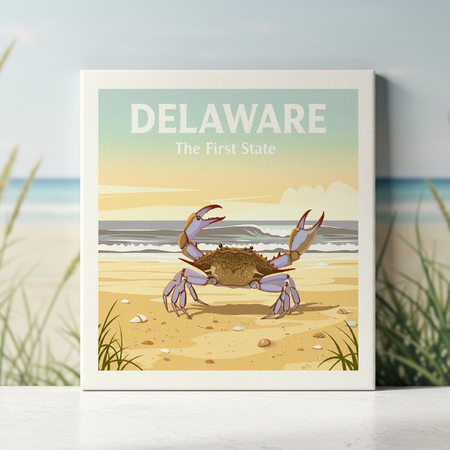 Azulejo De Cerâmica Vintage Delaware (Criador carregado)