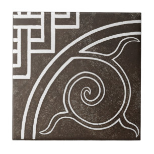 Azulejo De Cerâmica Vintage - Design Preto para Arte Cerâmica Irlande